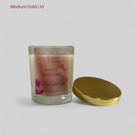 Medium Candle Lids - Gold 